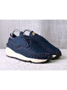 New! Size: 8 Women | Nike Women Air Footscape Woven 'Dark Denim' | HF1759-400